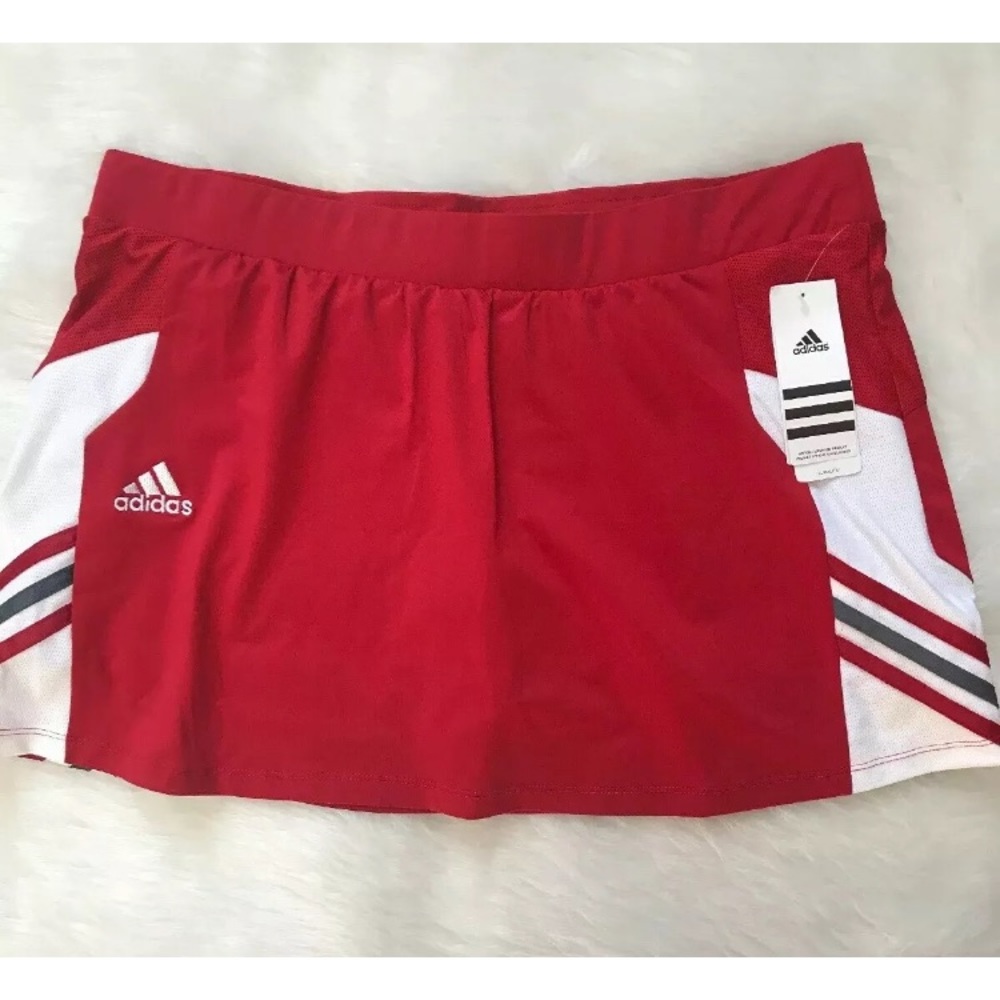 Adidas red Utility Skirt Skort Tennis Golf